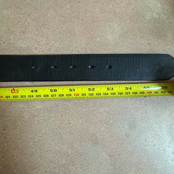 Reversible Polo Ralph Lauren belt - brown snake skin/flat black, silver buckle - Picture 7 of 7